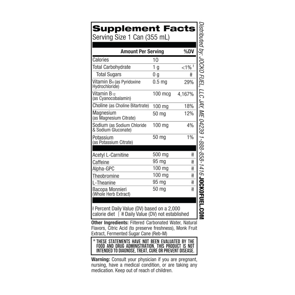 Jocko Go Energy Drink Bundle - Orange & Pink Lemonade (24 Cans) 2 Flavors