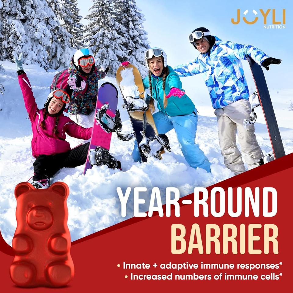 Joyli Quercetin Gummies - Quercetin With Bromelain Zinc Vitamin C & Vitamin D3 - Quercetin Supplement 500Mg For Immune System & Allergy - Quercetin For Kids And Adults - 60 Quercetin Chewable