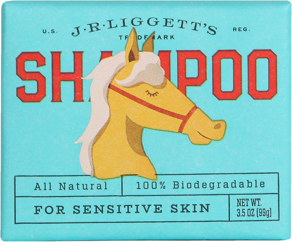 Jr LiggettS Natural Horse Shampoo Bar - Non-Gmo, 100% Detergent-Free Formula Gently Deep Cleans And Supports Healthy Skin And Coat - Ideal For Dry, Itchy, Or Sensitive Horses - 3.5 Oz Bar