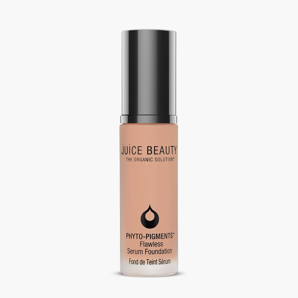 Juice Beauty Phyto-Pigments Flawless Serum Foundation - 12 Desert Beige - 30 Ml - Medium-To-Full, Long-Lasting Coverage - Reduces Look Of Wrinkles + Pores - Vegan, Cruelty Free