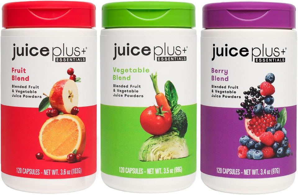 Juice Plus+ Vegetable Blend - Whole Food Vegetable Powder In Convenient Capsules - Includes Nutrients From Spinach, Kale, Broccoli, Carrot, Garlic And More - Vegan, Non-Gmo - 1 Bottle (60 Servings)