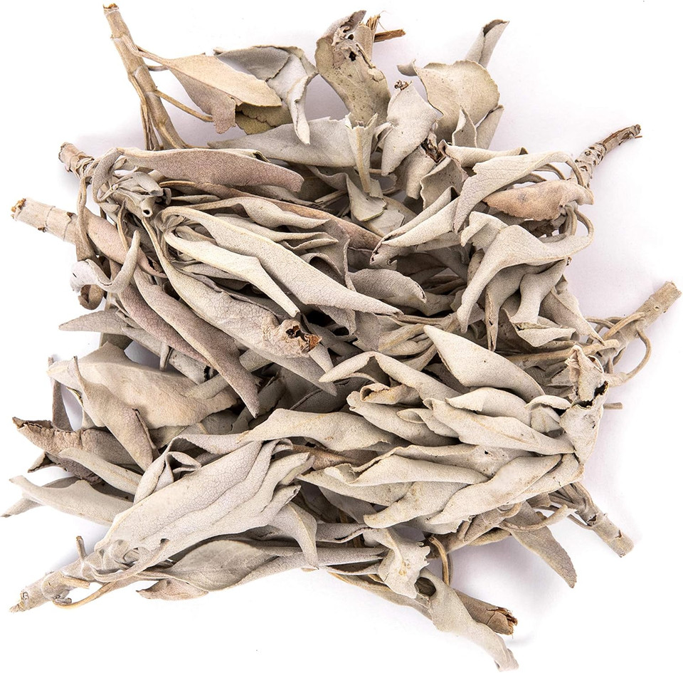 Juniper Ridge | White Sage Loose Leaves | Salvia Apiana Clusters | Dry Burning White Sage | 1 Lb Bag