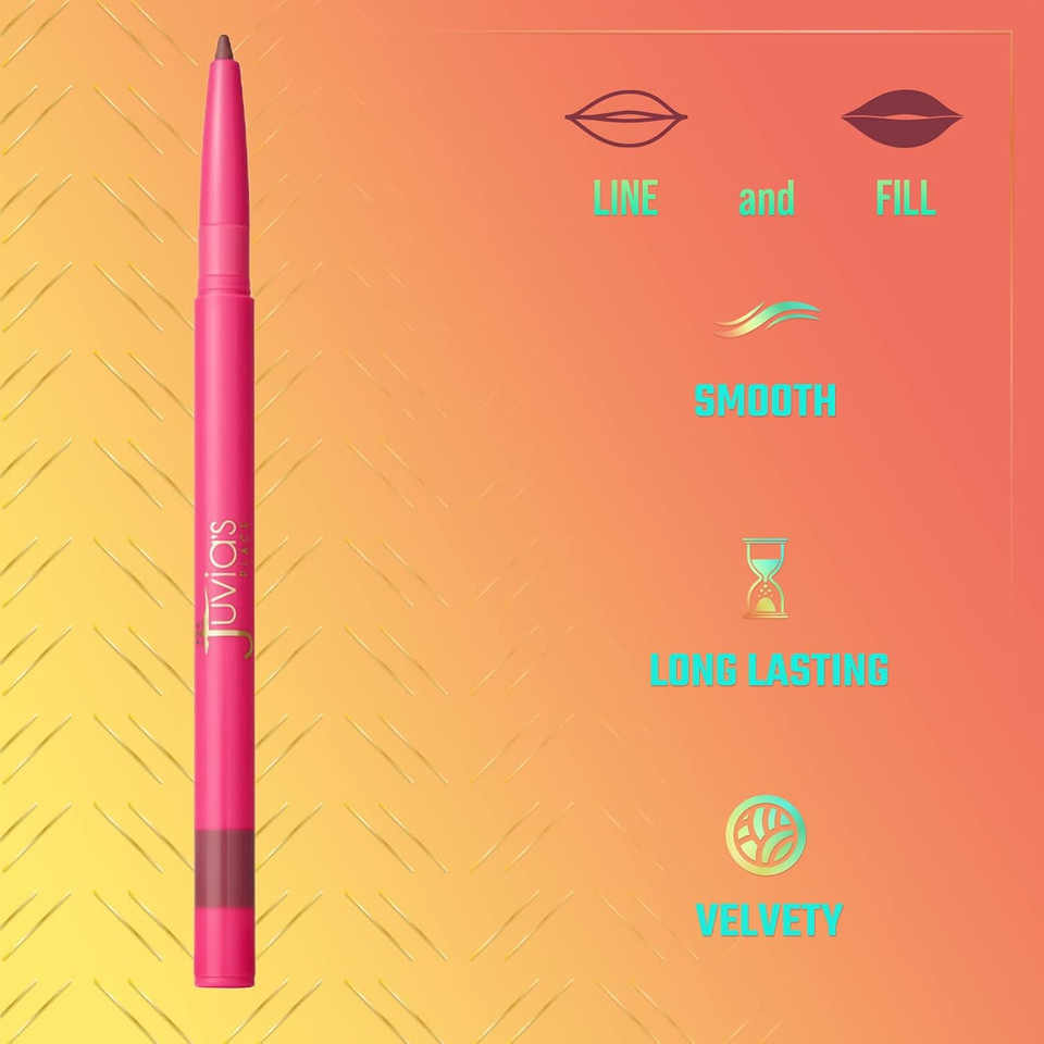 Juvia'S Place Coffee Shop Luxe Lip Liner: Ruby - Colorstay Matte Finish Lip Pencil, Makeup For Natural Long Lasting Beauty And Sensational Wear, Lip Stain Kiss Proof Cometics