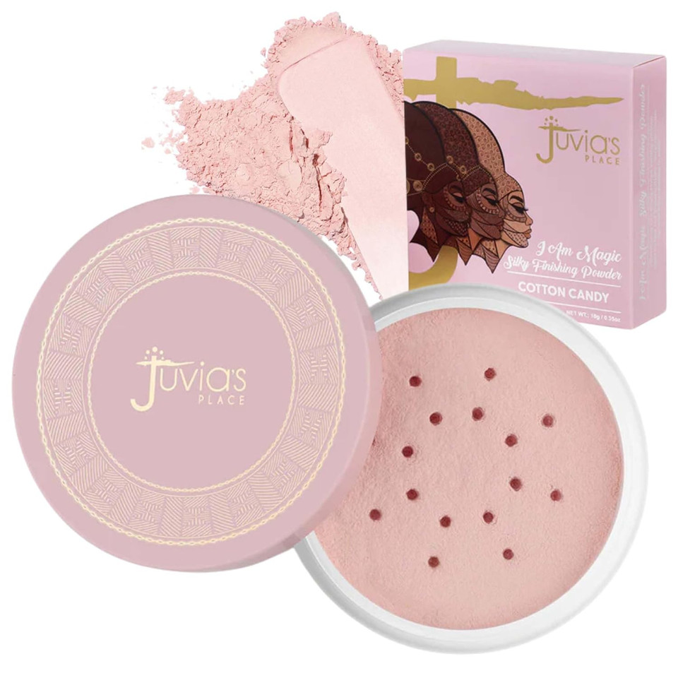 Juvia'S Place I Am Magic Silky Finishing Powder - Cotton Candy  Lightweight Loose Face Powder For Women, Makeup For Under Eye & Face - Talc & Paraben Free - Flawless Matte Finish For Everyday Use