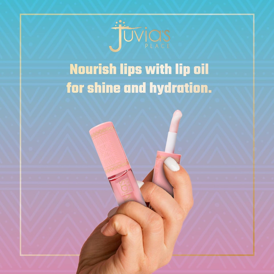 Juvia'S Place Magic Lip Oil - Blue Berries - Smooth, Hydrating W/Vitamin E For Soft, Glossy, Juicy Lips - Infused With Fruit Extracts - Tinted, Shimmering, Lightweight & Non-Sticky Lip Oil For Summer