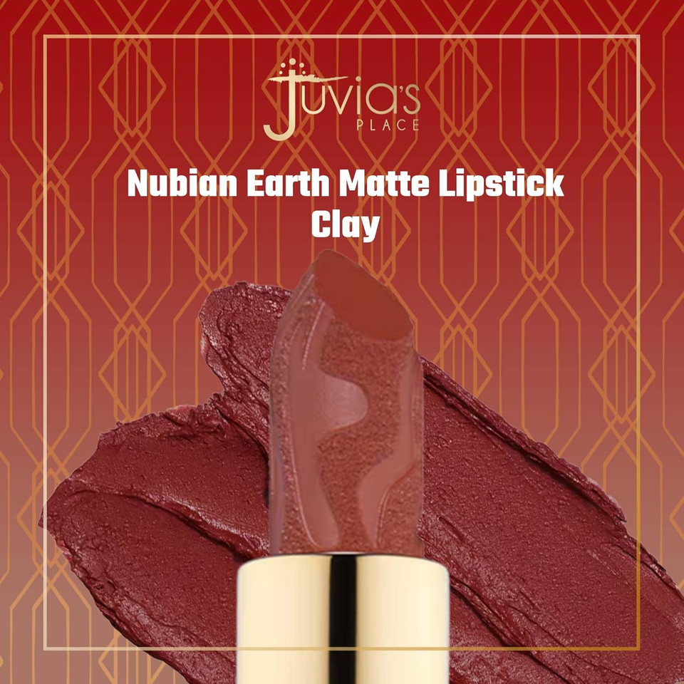Juvia'S Place Nubian Earth Matte Lipstick Clay - Hydrating Long-Lasting Lipstick, Richly Pigmented Lip Makeup, Creamy With Matte Finish Beauty & Lip Care Product