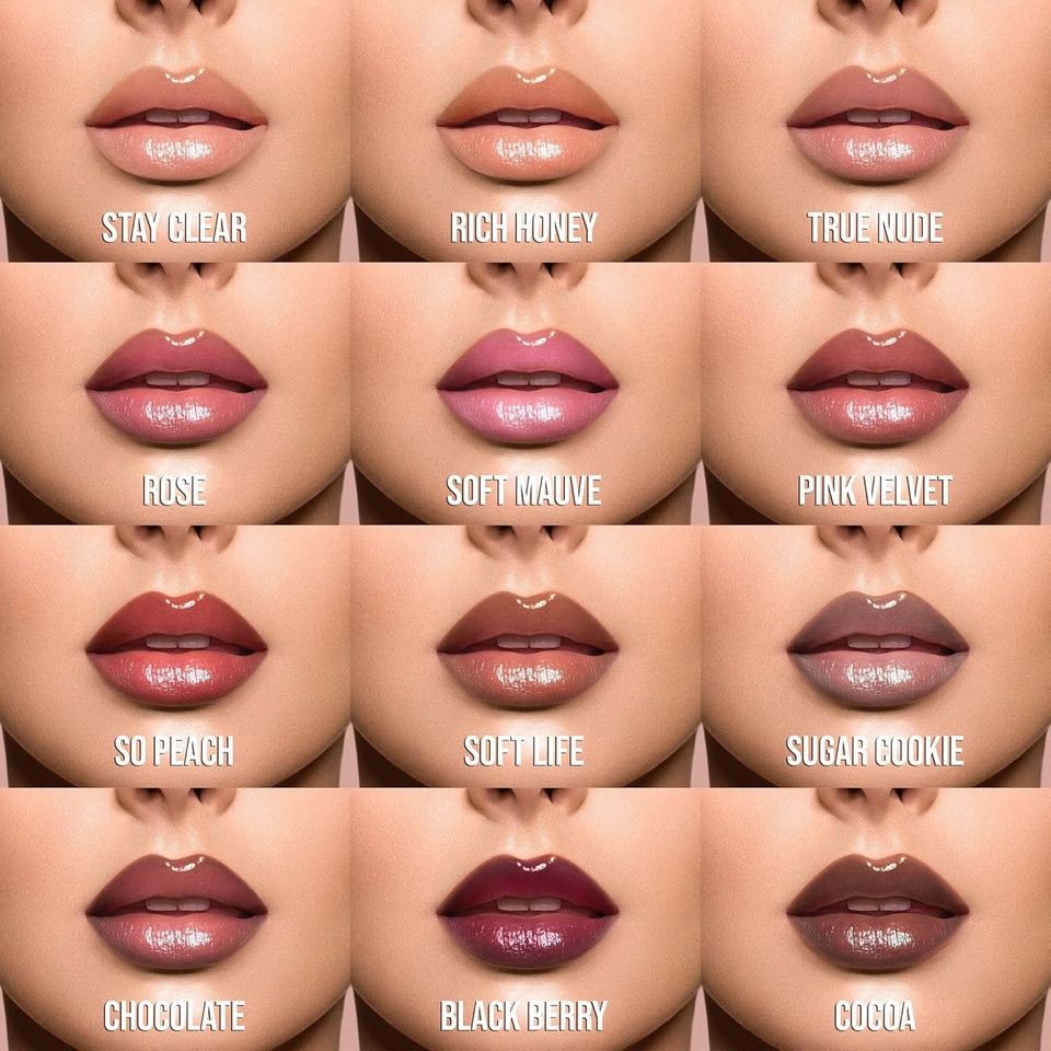 Juvia'S Place Volumizing Gloss Sticks, Soft Mauve - Shiny Luscious Lips With Nourshing Hydration, Plumping Gloss, Lip Plumper Gloss, Plumping Lip Balm, Hydrating Lip Gloss