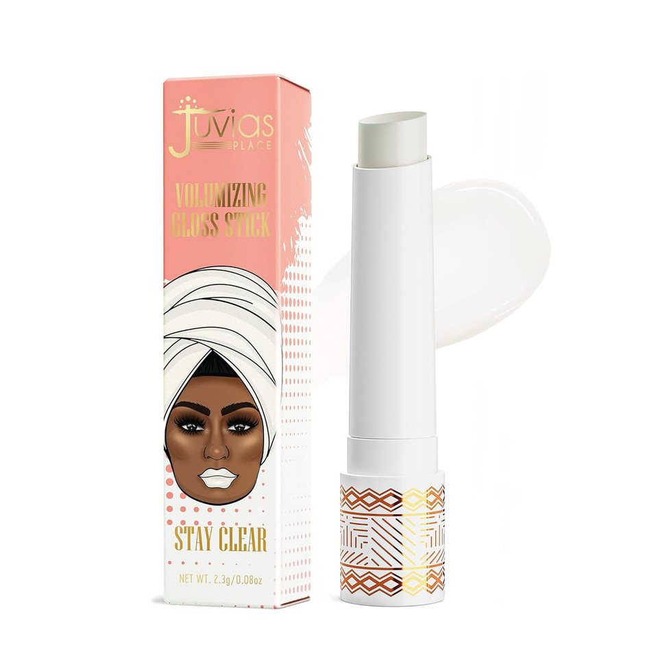 Juvia'S Place Volumizing Gloss Sticks, Stay Clear - Shiny Luscious Lips With Nourshing Hydration, Plumping, Lip Plumper, Plumping Lip Balm, Hydrating Lip Gloss