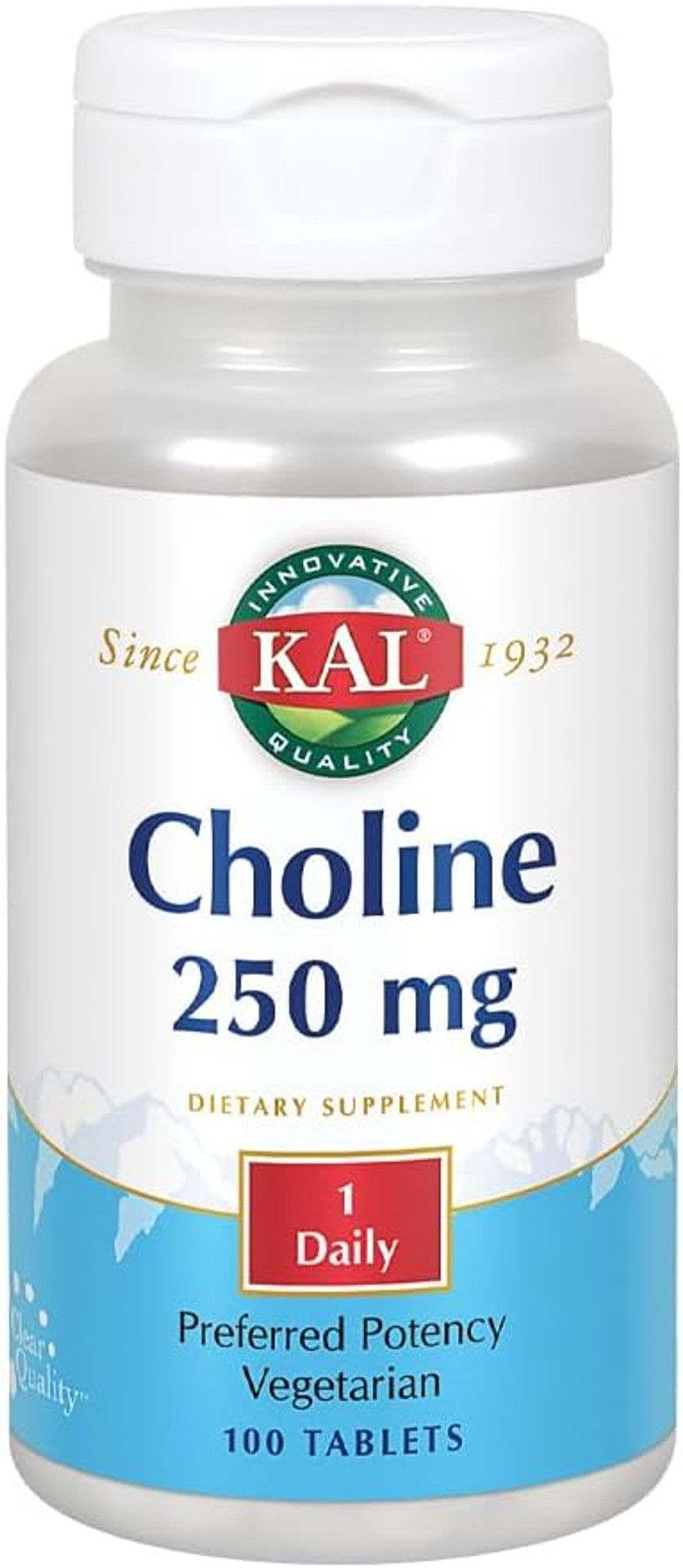 Kal Choline Tablets, 250 Mg, 100 Count