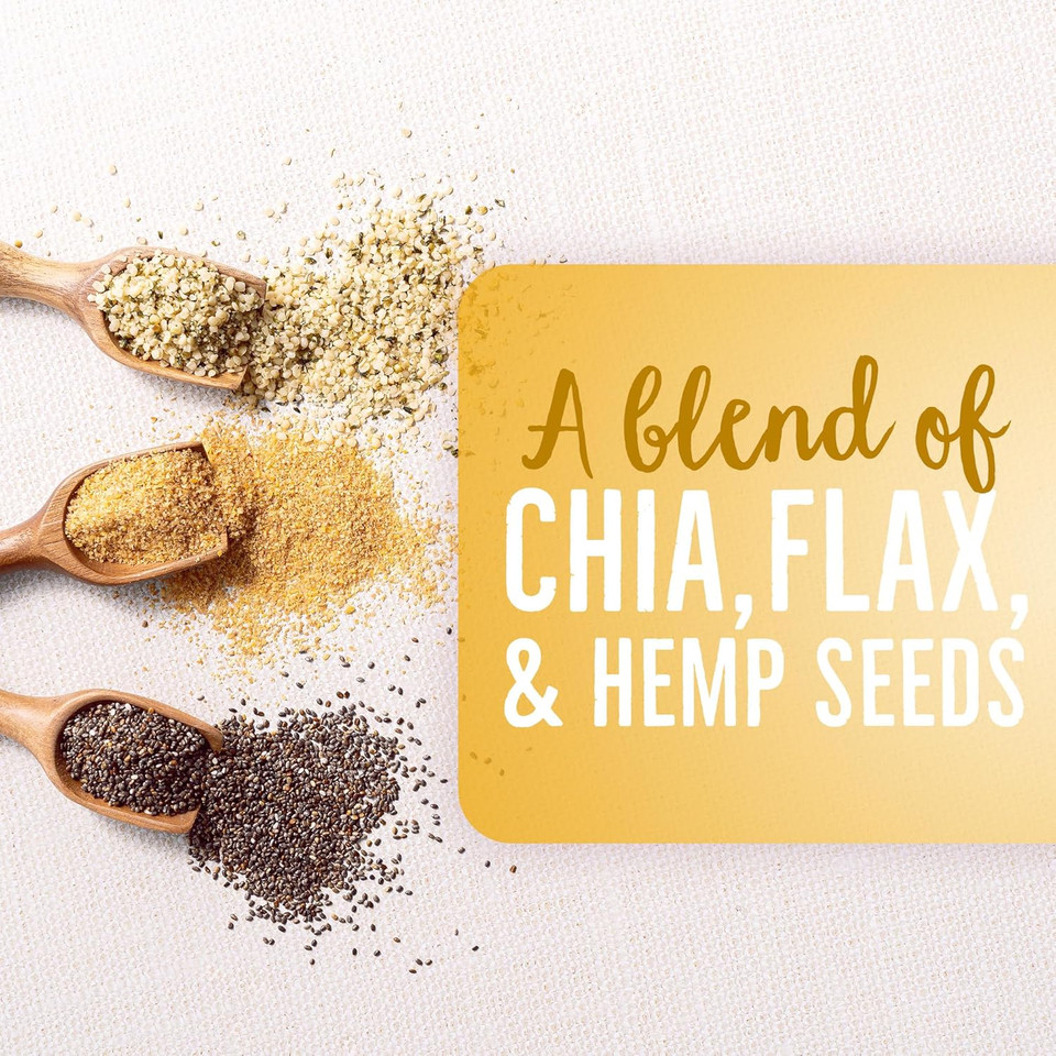 Betterbody Foods Superfood Organic Super Seeds - Blend Of Organic Chia Seeds, Milled Flax Seed, Hemp Hearts, Add To Smoothies Shakes & More, 1Lb, 16 Oz