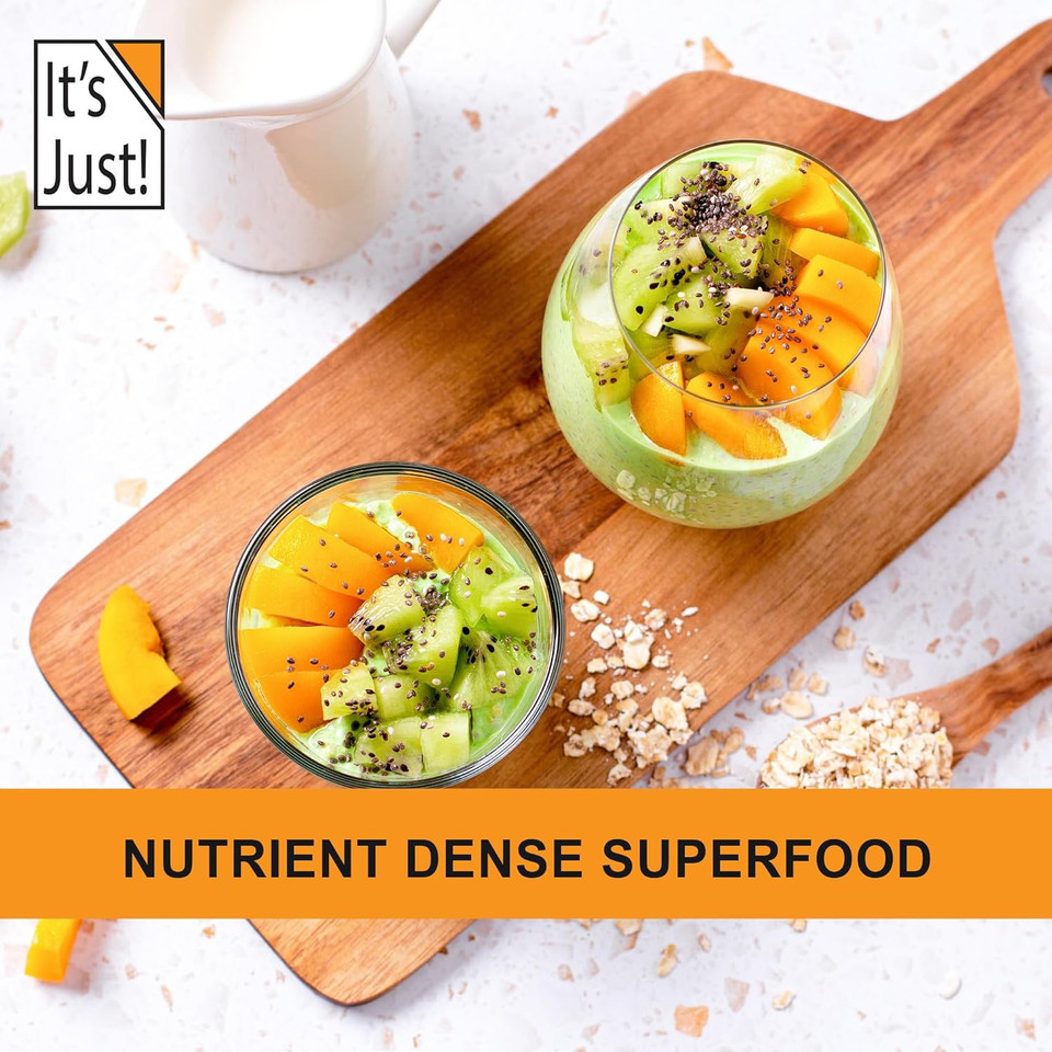 It'S Just! - Black Chia Seeds, Plant Based Omega-3, Non-Gmo, Keto Friendly, Source Of Fiber, 24Oz