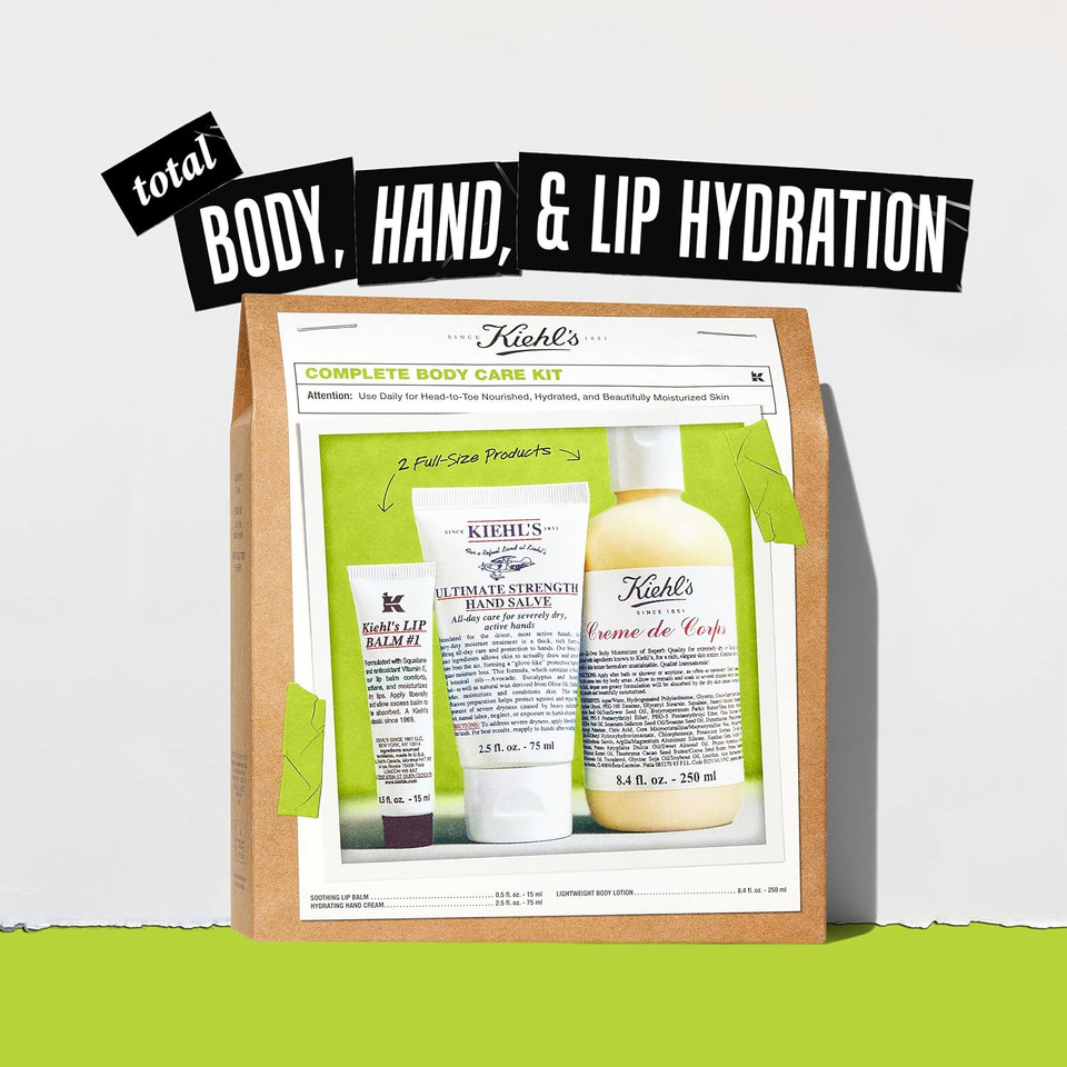 Kiehl'S Body Care Gift Set - 73 Value Including Non-Greasy Body Lotion, Moisturizing Hand Lotion, And Hydrating Lip Balm For Hydrated Skin