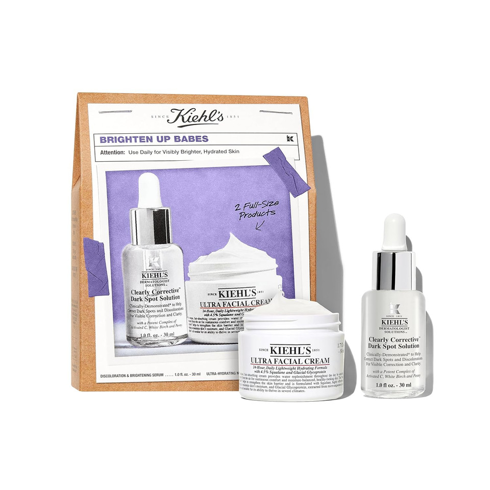 Kiehl'S Brightening Skincare Set - 104 Value Routine Including Dark-Spot Fading Serum And Best-Selling Moisturizer - Brighten & Hydrate Skin