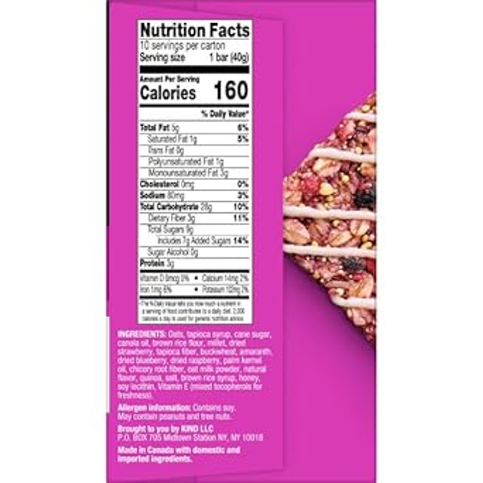 Kind Healthy Grains Energy Bars, Pineapple Mango, 20G Whole Grains, Made With Super Grains, Gluten Free Snacks, 40 Ct