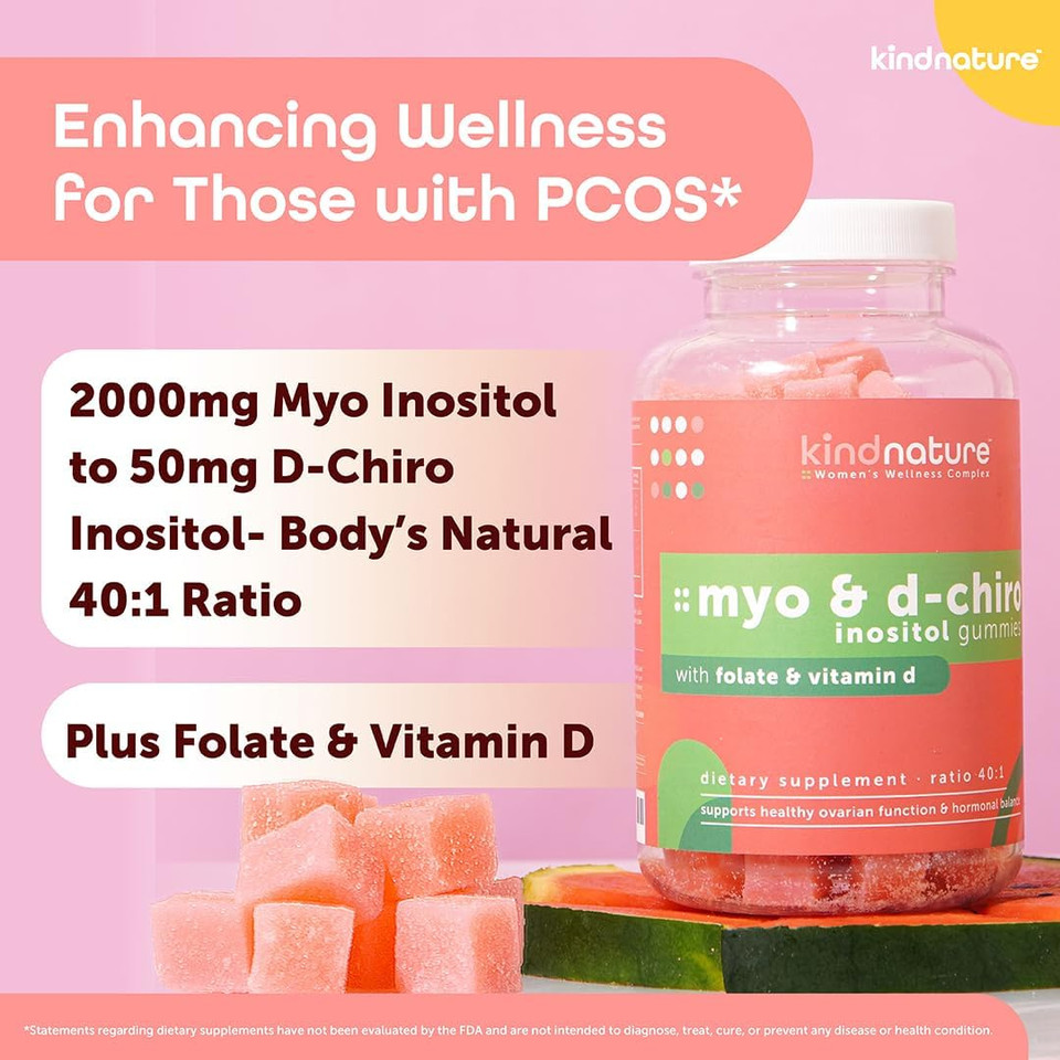 Kind Nature Myo-Inositol & Vitamin B1 Wellness Bundle - Hormonal Balance & Nervous System Support Gummies