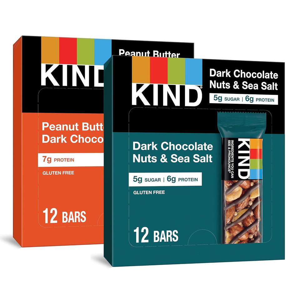 Kind Nut Bars, Cranberry Almond, Healthy Snack Bars, Gluten Free, Low Sugar, 6G Protein, 24 Count