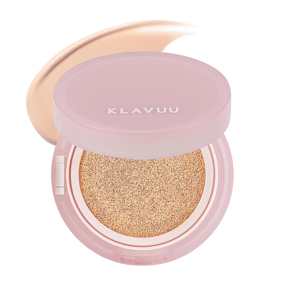 Klavuu Actress Backstage Boosting Cushion Glow #23 Rich Ivory  Korean Cushion Foundation For Dry Skin, Long-Lasting Hydrating Coverage, Natural Dewy Glow, Smooth Glass Skin Effect, No Caking