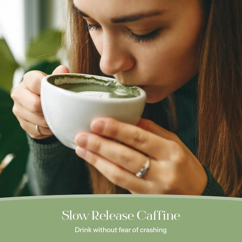 KromaS Beauty Matcha Latte Powder 0.60 Oz, 17G  Collagen Matcha Green Tea With Protein For Glowing Skin & Hair Support W/ Bovine Collagen, Ginger & Turmeric - Premium Matcha Powder W/ Adaptogenic Mushrooms