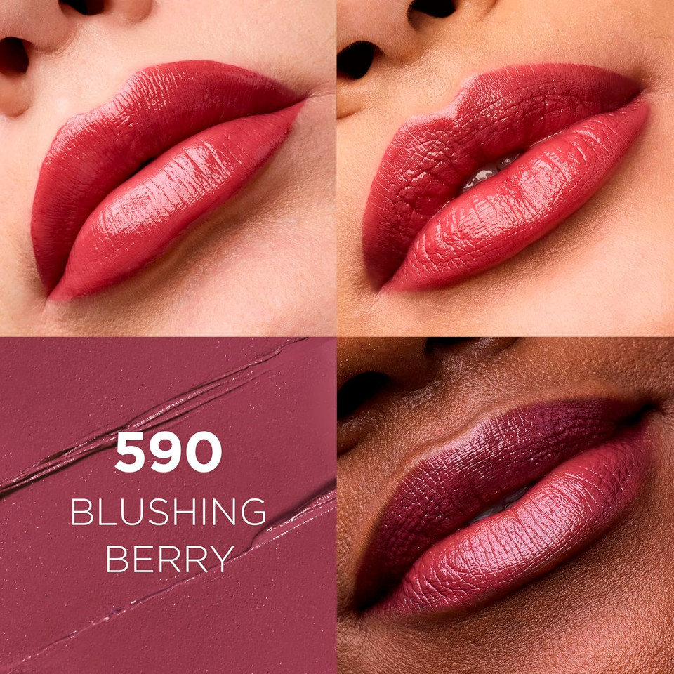 LOréal Paris Colour Riche Original Creamy, Hydrating Satin Lipstick With Argan Oil And Vitamin E, Blushing Berry , 1 Count