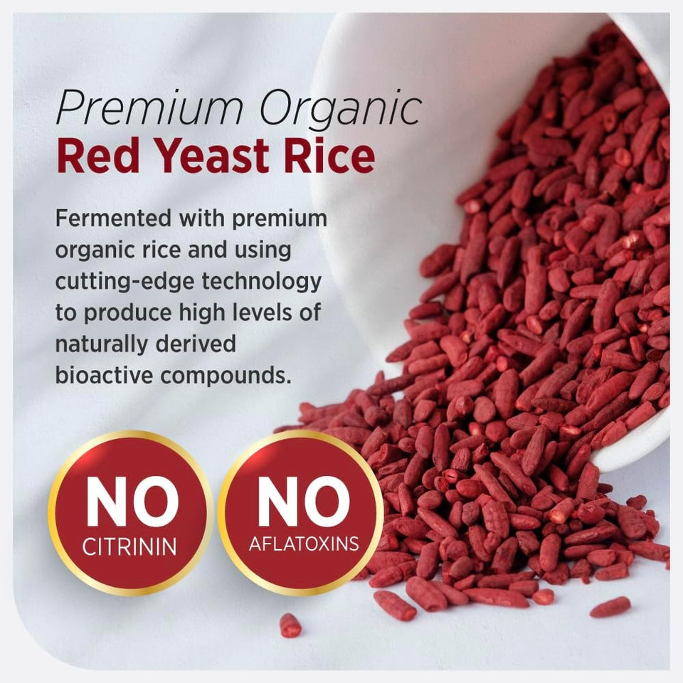 Labo Nutrition Cholrestore  Red Yeast Rice With Phytosterol Health Supplement, Supports Healthy Cholesterol Levels, Citrinin, Aflatoxin & Soy Free, 90 Vegetarian Capsules