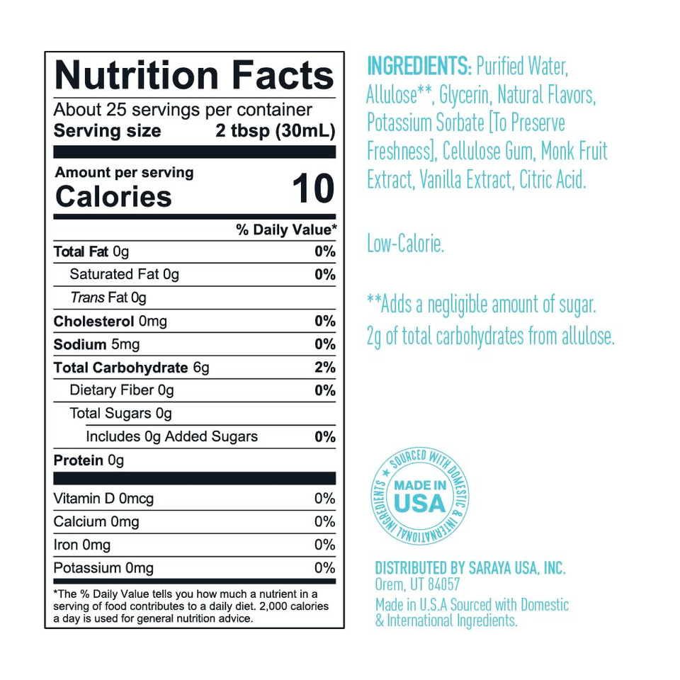 Lakanto Simple Flavoring Syrup - Monk Fruit Sweetener With Allulose, Perfect For Coffee, Tea, Cocktails, Snow Cones, Sodas, Other Drinks, Keto, Vegan (Caramel - 25.4 Fl Oz)