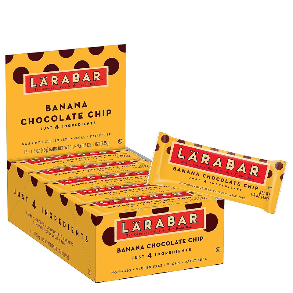 Larabar Banana Chocolate Chip, Gluten Free Vegan Fruit & Nut Bars, 12 Ct