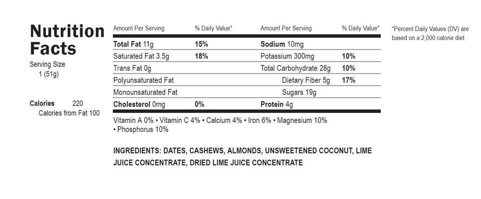 Lärabar Key Lime Pie, Gluten Free Vegan Fruit & Nut Bars, 1.6 Oz, 16 Ct