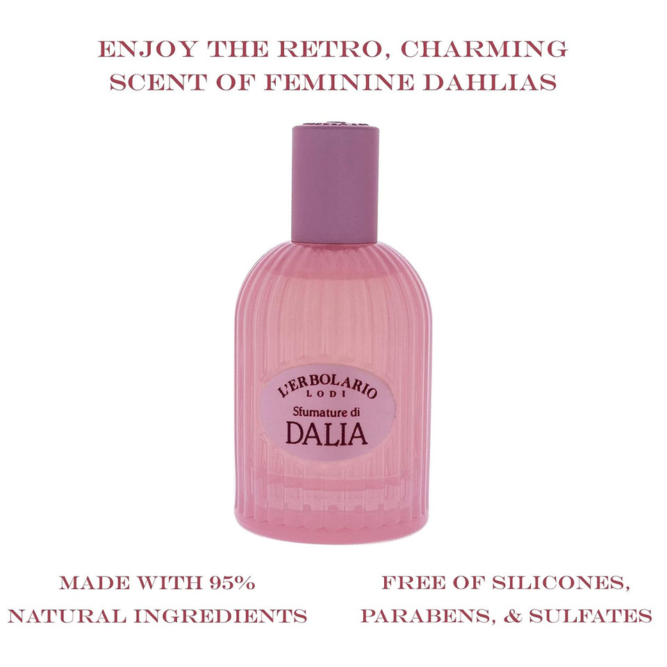 L'Erbolario Shades Of Dahlia Deodorant Lotion Spray - Hydrolyzed Protein Of Dahlia Helps Protect Delicate Armpit Area - With Softening, Moisturizing And Soothing Properties - Highly Effective - 3.3 Oz