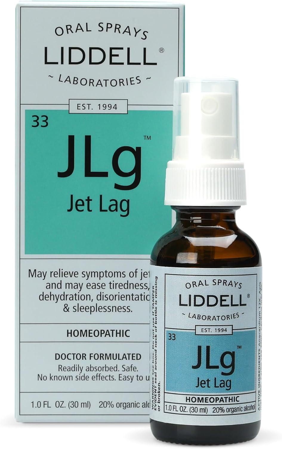 Liddell Homeopathic Jet Lag Remedy, 1 Fluid Ounce