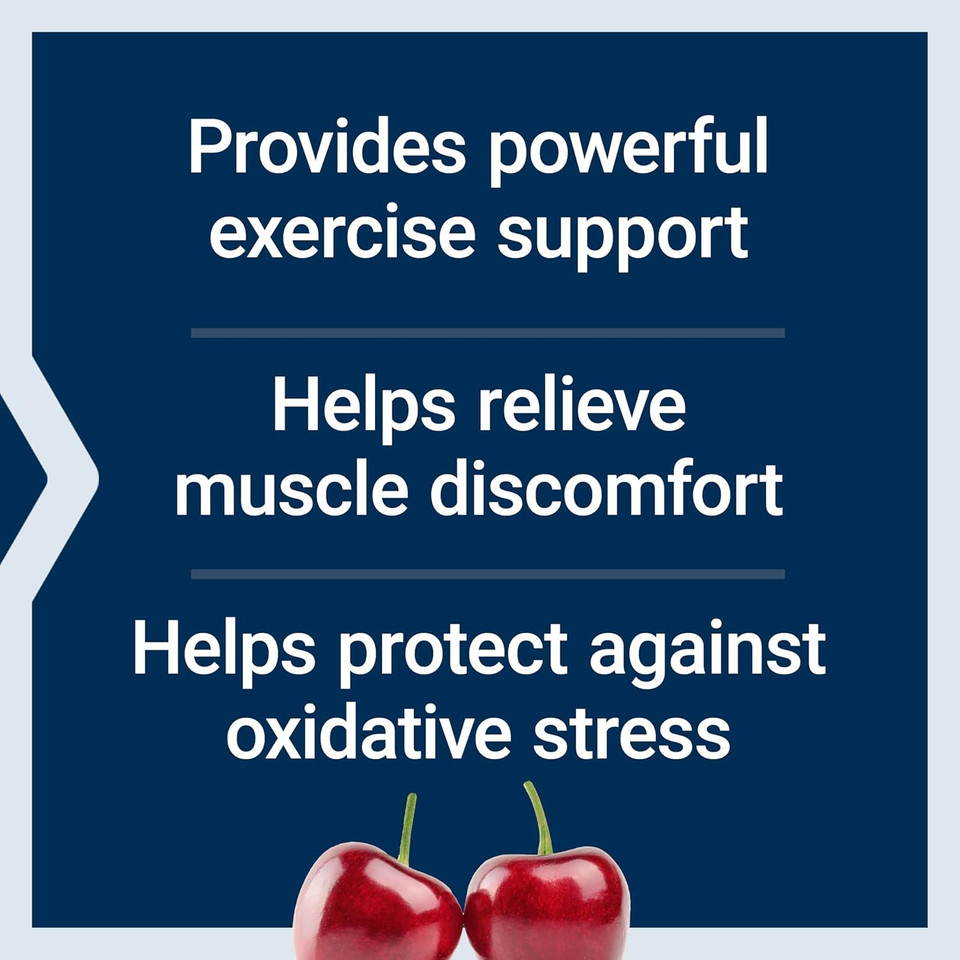 Life Extension Tart Cherry With Cherrypure®, Anthocyanins, Oxidative Stress, Muscle Recovery, Exercise Support, Muscle Comfort, Vegetarian, Gluten-Free, Non-Gmo, 60 Capsules
