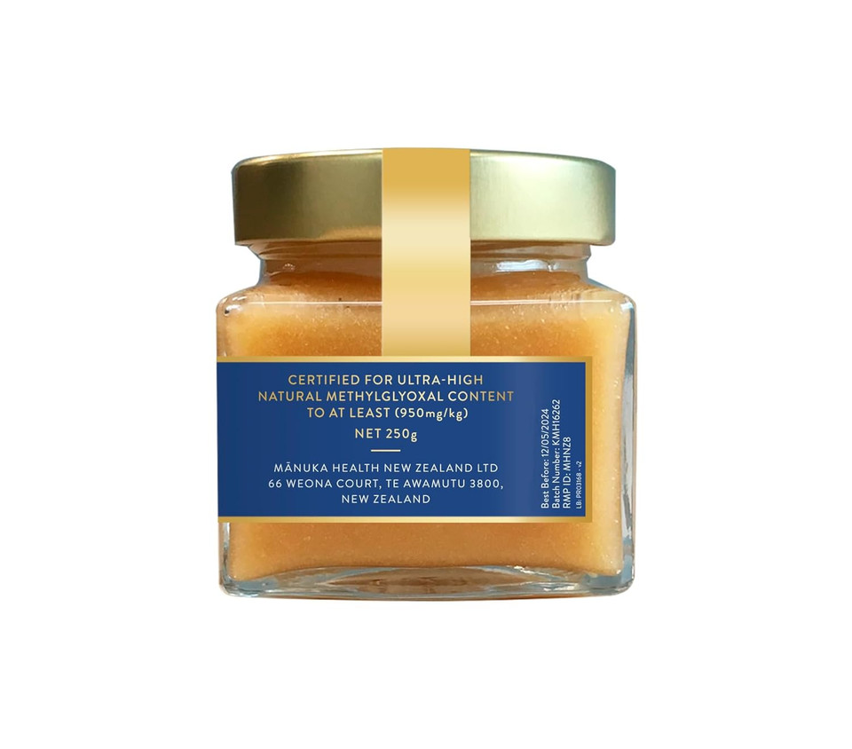 Manuka Health Umf 22+/Mgo 950+ Limited Edition Manuka Honey (250G/8.8Oz), Superfood, Authentic Raw Honey From New Zealand