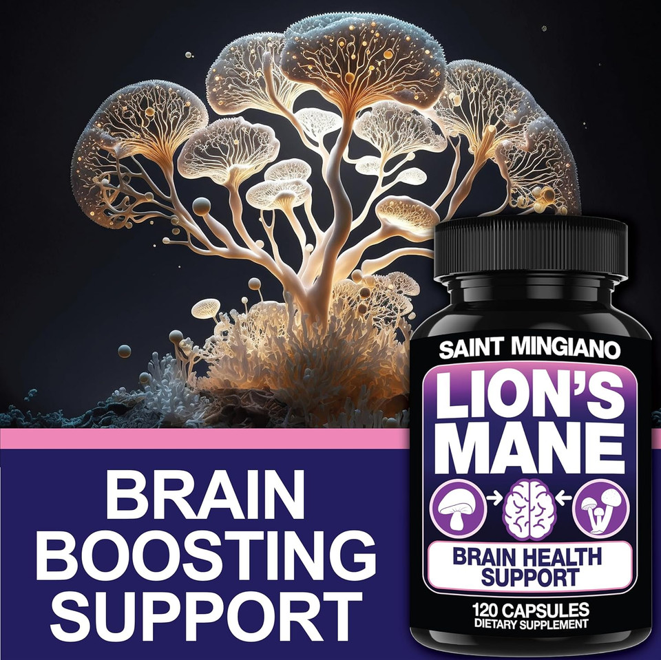 Lion'S Mane Mushroom Supplement | 120 Capsules: Alpha Brain Enhancement Of Cognitive Clarity, Focus With Our Specialty Blend 4 Mushroom Mycelium Formula