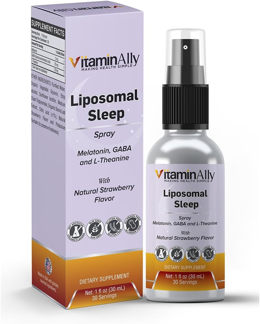 Liposomal Liquid Sleep Spray | Relaxation And Sleep Support | Vegan | Non-Gmo | Sugar Free | Gluten Free | 30 Day Supply