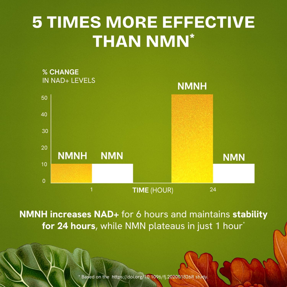 Liposomal Nmnh Supplement (Dihydronicotinamide Mononucleotide) - High Purity Nad For Anti Aging, Energy, Focus - Pure Nmnh Organic 60 Capsules - 300Mg