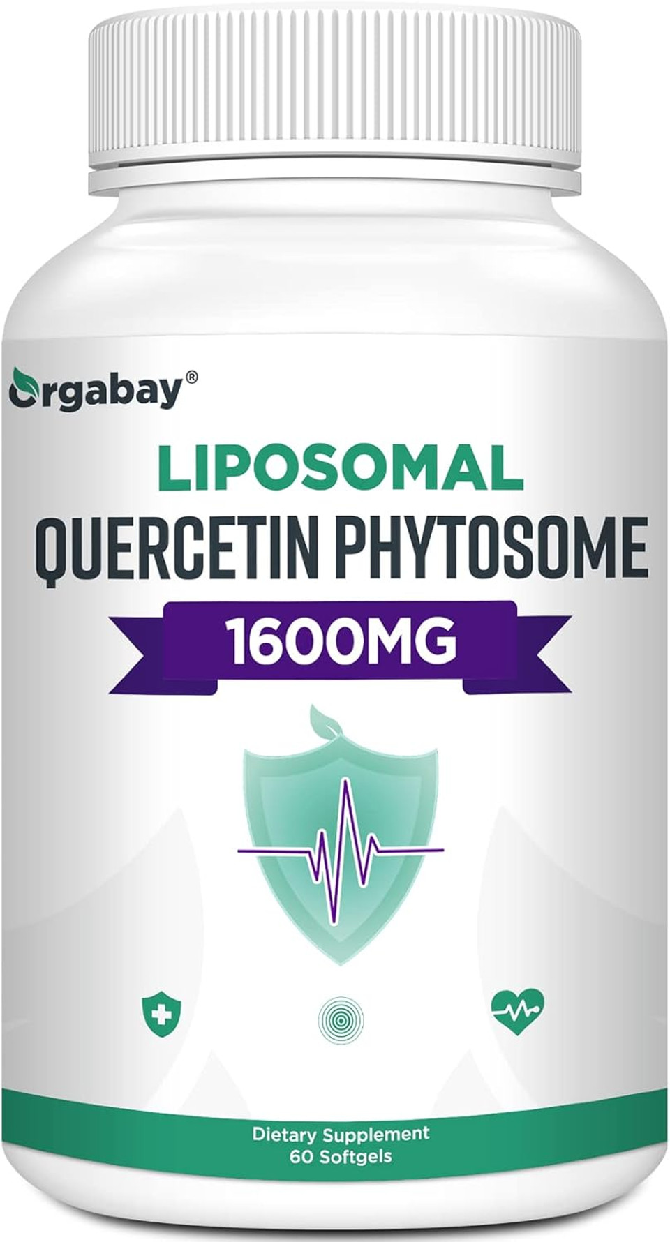 Liposomal Quercetin Phytosome 1600 Mg,Bromelain 200Mg,Zinc 30Mg,Vitamin C Turmeric 40 Mg,Highest Absorption,Quercetin Complex, 60 Softgels