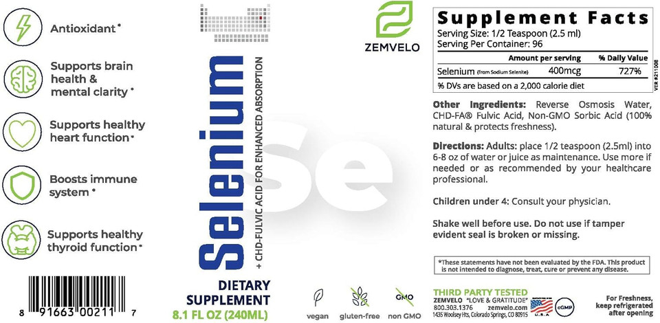 Liquid Ionic Selenium | 3 Month Supply | Longevity And Wellness | Adult Healthy Aging Supplement | Supports Immune System