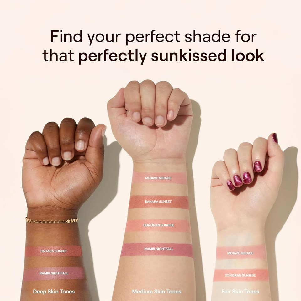 Live Tinted Huebeam Jumbo Gradient Blushing Bronzer - Lightweight, Highly-Pigmented, Buildable & Blendable - Sunkissed, Glowy, Even Toned Skin Face Blush And Bronzer - 15G / 0.5 Oz