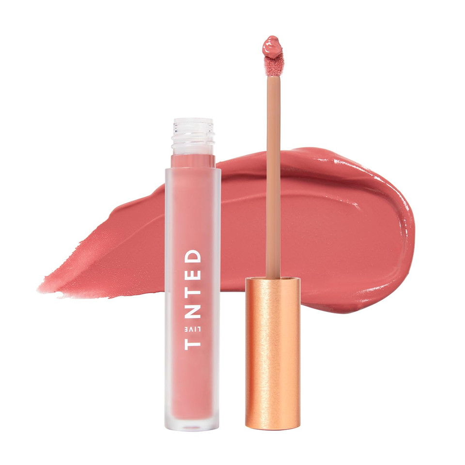 Live Tinted Huelip Liquid Lip Crème - Weightless, Long-Lasting Liquid Lip With Hyaluronic Acid And Jojoba Oil For A Soft, Comfortable, Moisturized Finish - 0.09 Fl Oz - Warm Pink