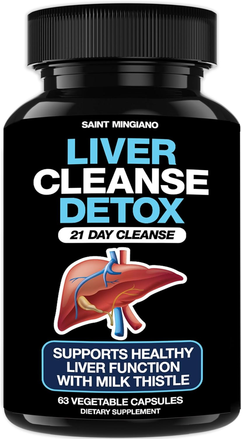 Liver Cleanse Detox & Repair - 21 Day Cleanse - Natural Liver Support Supplement With Milk Thistle, Dandelion Root, Spinach Leaf, And Artichoke Extract For Liver Health