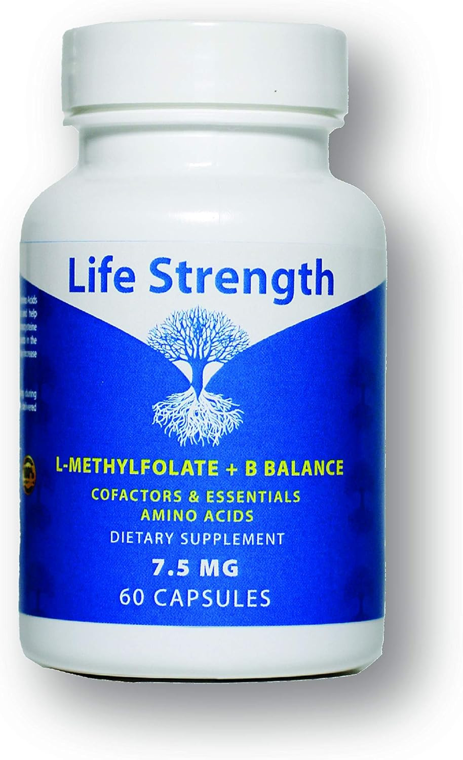 L-Methylfolate + B Balance (7.5Mg) - 5-Mthf, B6, B2 & B12 Methylcobalamin B Complex - 60 Capsules - Professional Strength Active Methyl Folate - Non Gmo, Gluten Free, No Fillers