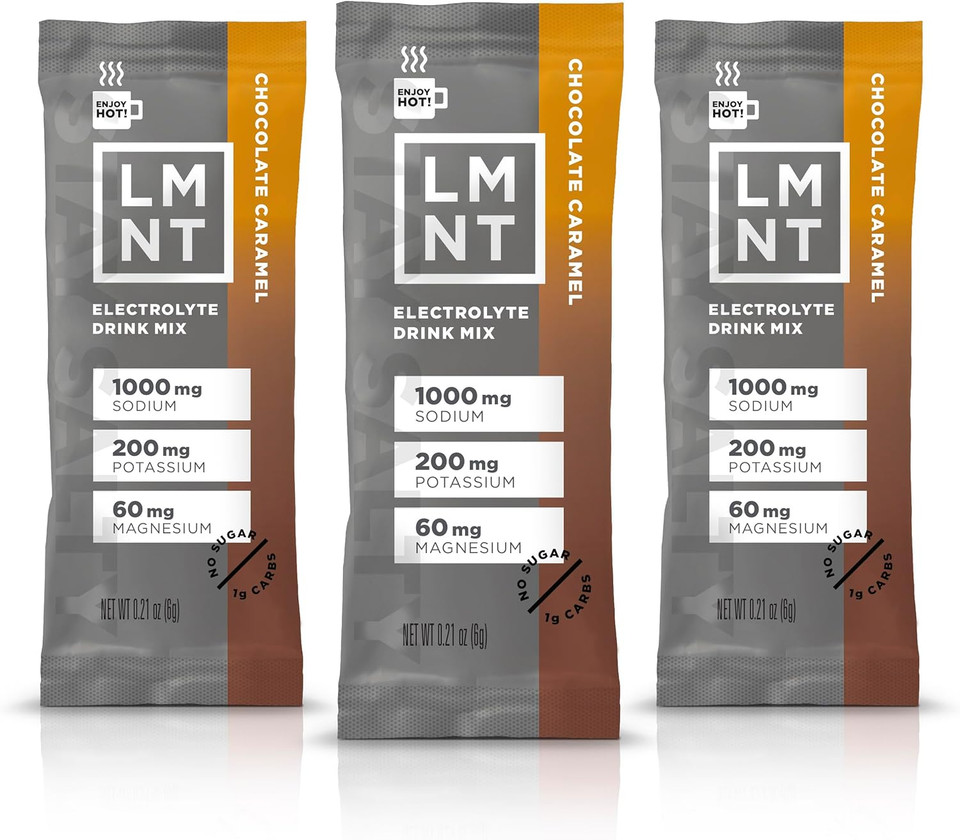 Lmnt Zero Sugar Hot Chocolate Or Coffee Mixer - Chocolate Salt | Drink Mix | 12-Count
