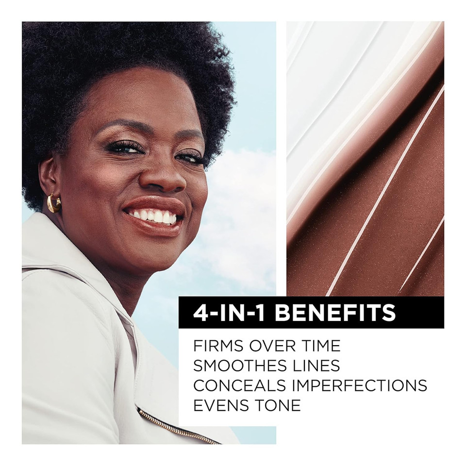 L'Oreal Paris Age Perfect 4-In-1 Tinted Face Balm Foundation With Firming Serum, Fair 10, 0.61 Ounce