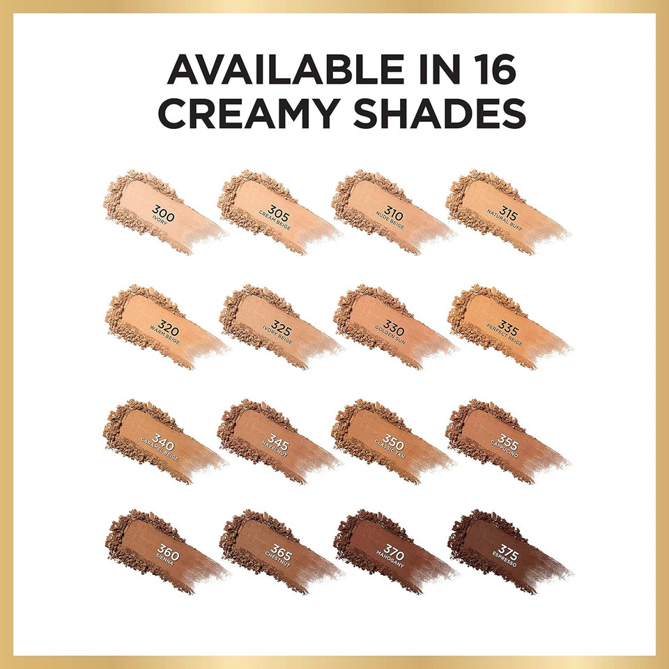 L'Oreal Paris Age Perfect Creamy Powder Foundation Compact, 325 Ivory Beige, 0.31 Oz