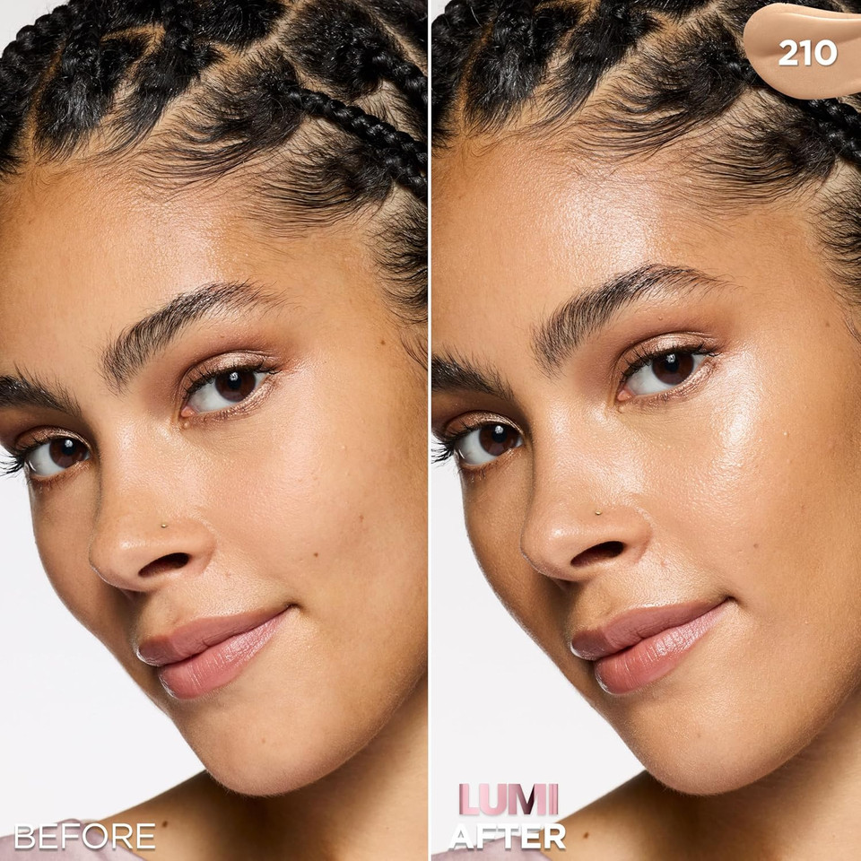 L'Oreal Paris Lumi Le Glow Skin Tint, Lightweight Water-Based Tinted Serum With Foundation-Like Coverage, Glow Illuminator, Neutral 400, 0.85 Fl Oz