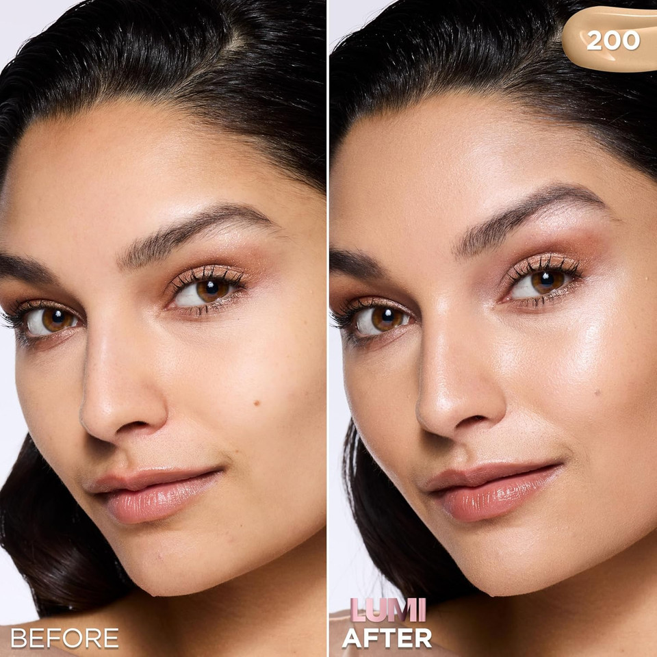L'Oreal Paris Lumi Le Glow Skin Tint, Lightweight Water-Based Tinted Serum With Foundation-Like Coverage, Glow Illuminator, Warm 110, 0.85 Fl Oz