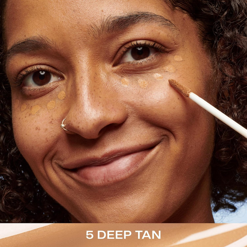 Lumene Under Eye Concealer - Cc All-Over Hydrating Concealer With Medium Coverage - Multi-Tasking Under Eye Makeup Infused With Hyaluronic Acid With A Skin-Like Finish - 5 Deep Tan (0.3 Fl Oz)