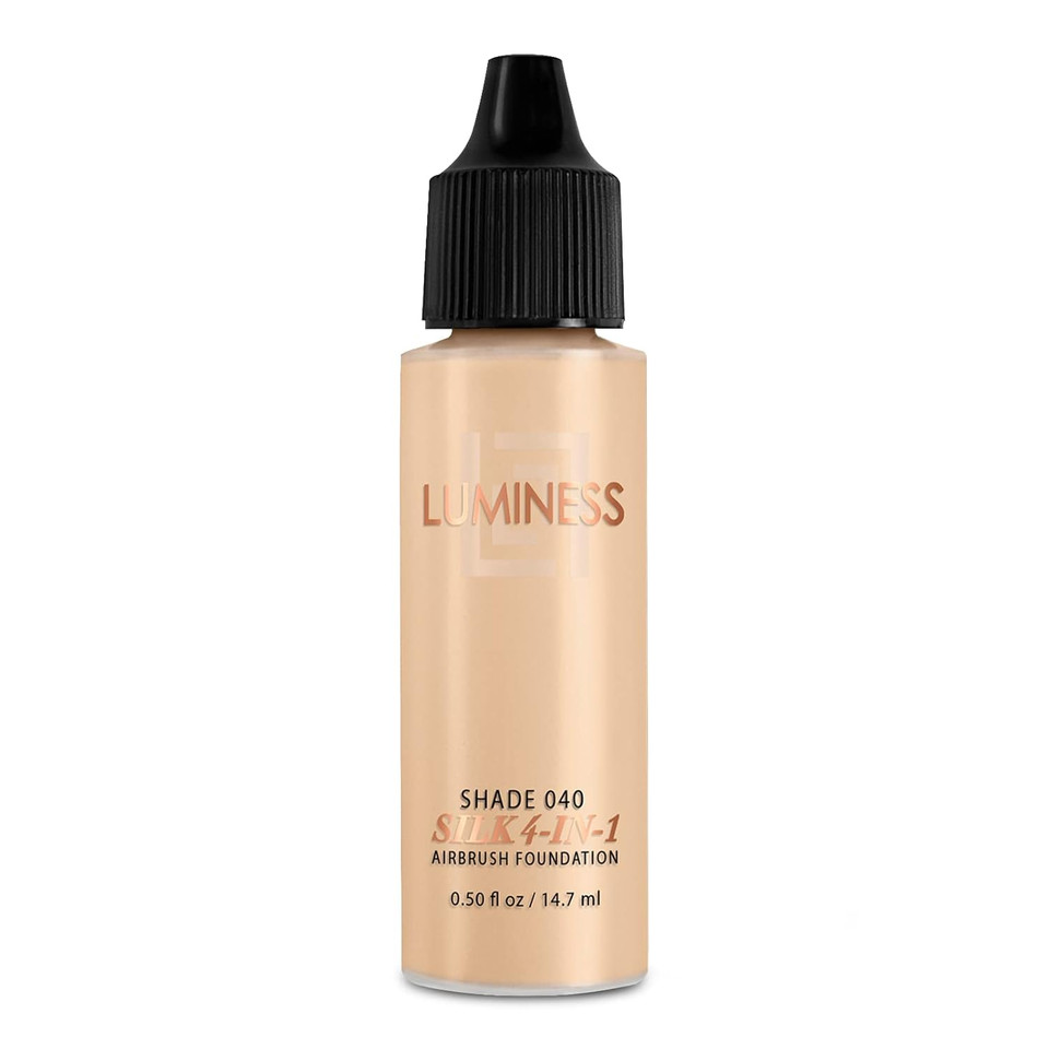 Luminess Air Silk 4-In-1 Airbrush Foundation- Foundation, Shade 040 (.5 Fl Oz) - Sheer To Medium Coverage - Anti-Aging Formula Hydrates And Moisturizes - Professional Makeup Kit For Cordless Air Brush