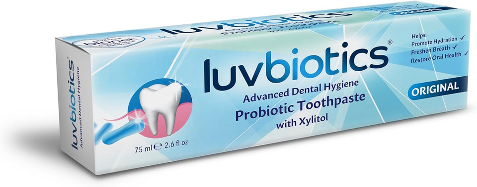Luv Biotics Toothpaste With Oral Probiotics, Xylitol & Aloe Vera - 75Ml