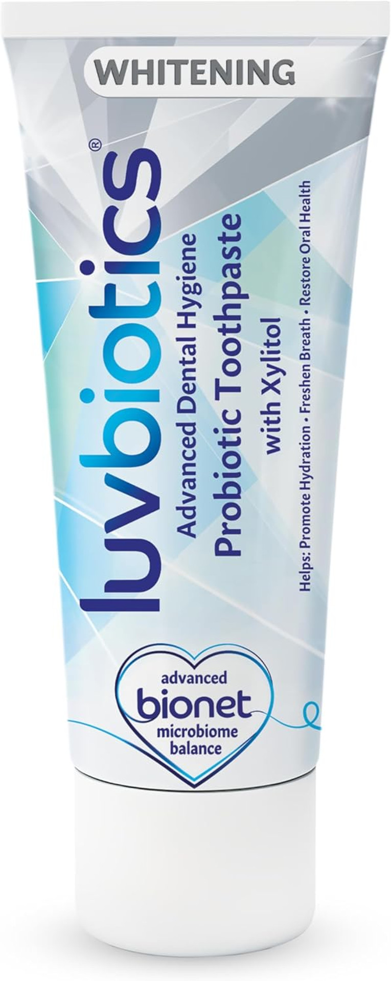 Luv Biotics Whitening Toothpaste With Oral Probiotics, Xylitol & Aloe Vera - 3 X 75Ml