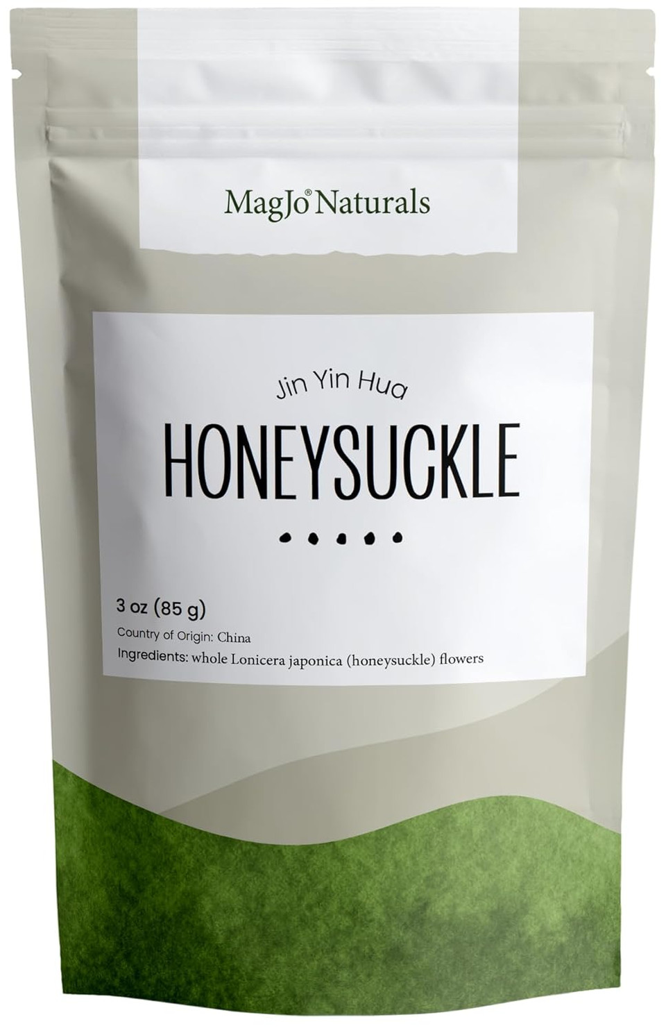 Magjo Naturals Honeysuckle Tea, Jin Yin Hua, Herbal Loose Leaf Tea, Caffeine Free, 3 Oz